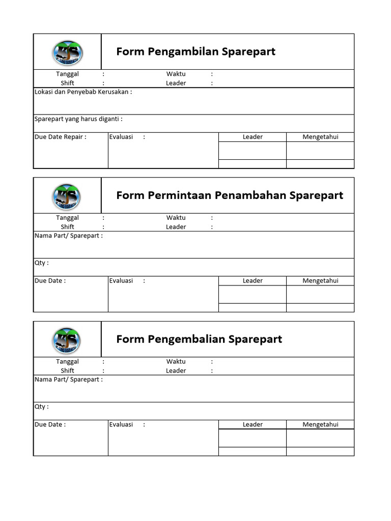 Proses Penggantian Sparepart Mesin | PDF