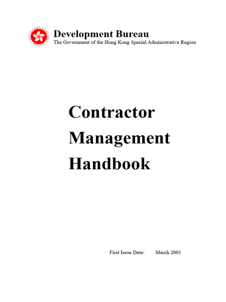 Contractor's Management Handbook | PDF | Procurement | General Contractor