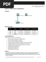 Lab 2 5 1 Basic Switch Configuration