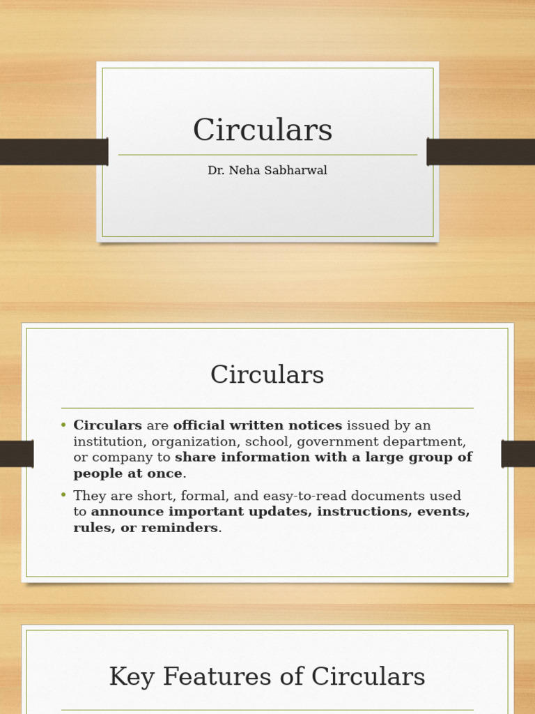 Understanding Circulars: Key Features & Uses | PDF