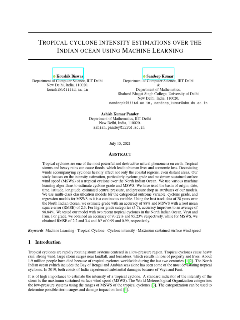 2107.05573v1 | PDF | Tropical Cyclones | Cyclone