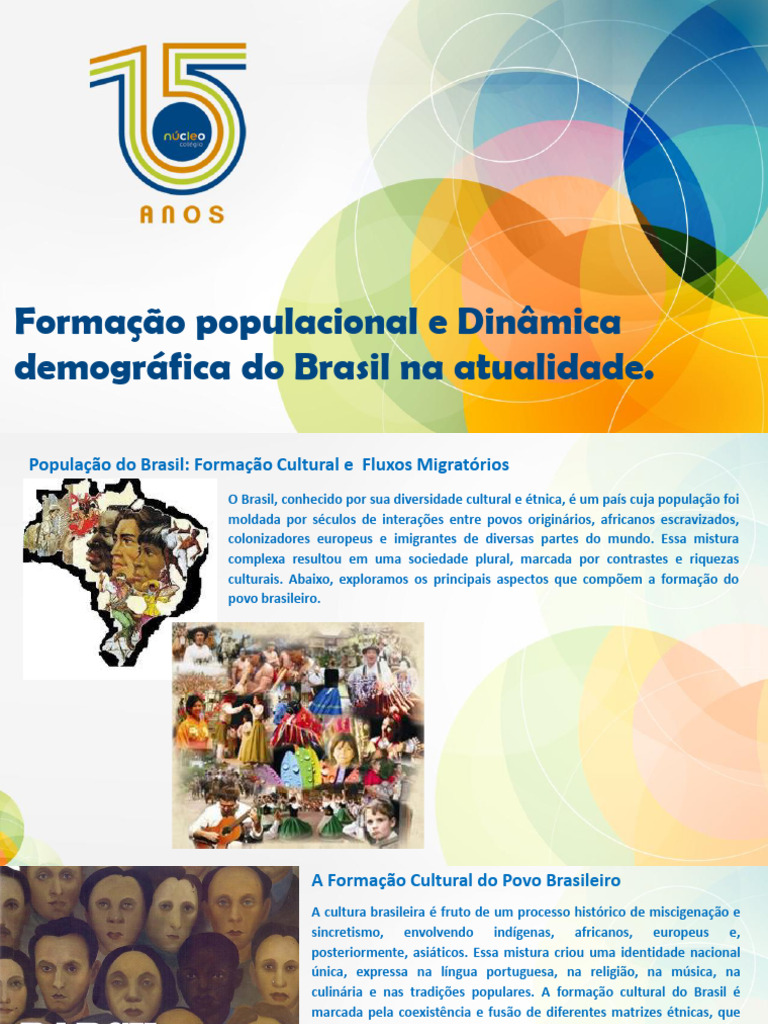 Formação e Dinâmica da População Brasileira | PDF | Brasil ...