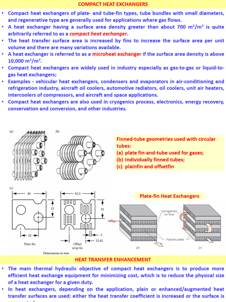 Compact Heat Exchangers Overview | PDF | Heat Exchanger | Heat Transfer