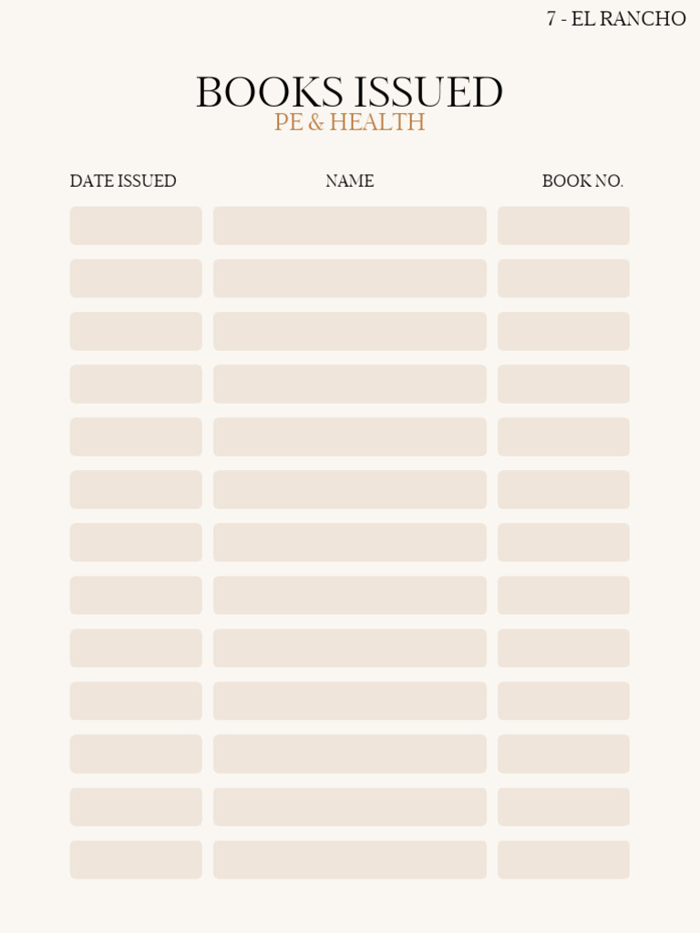 Book Issued II | PDF