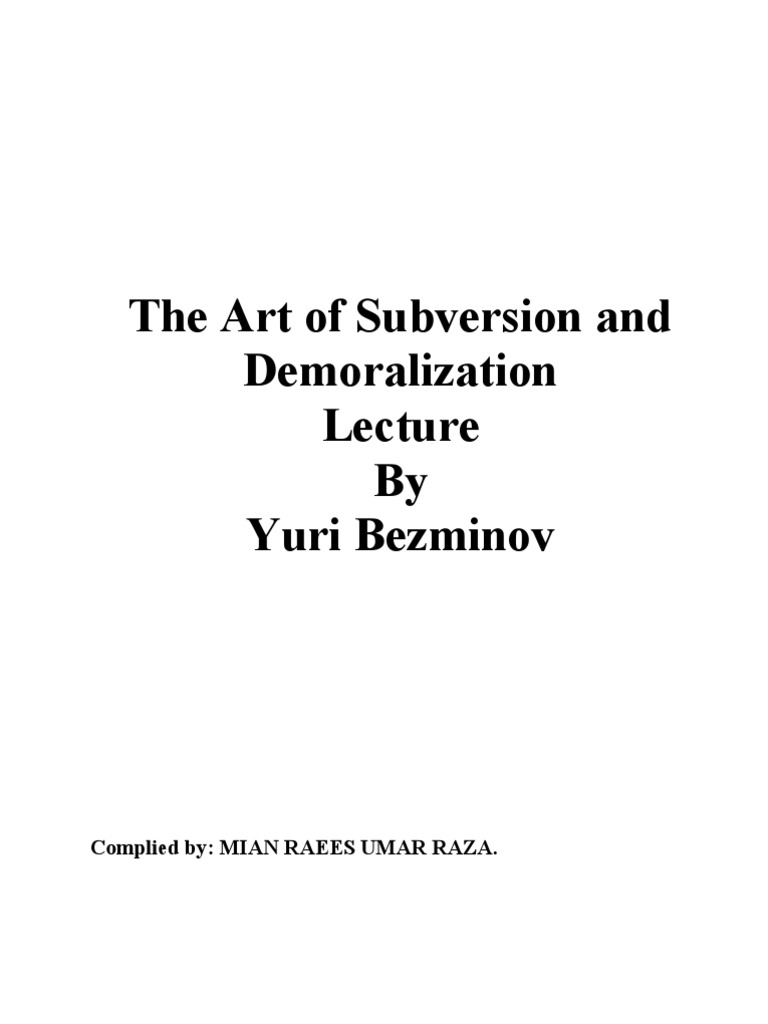 Subversion and Demoralization Tactics | PDF | Strike Action | Trade Union