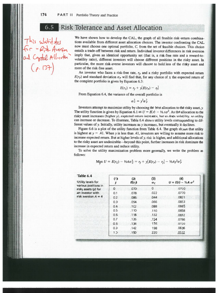 Chapter 5 Utility and Asset Allocation | PDF