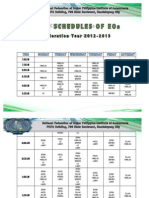 Class Schedule of EOs