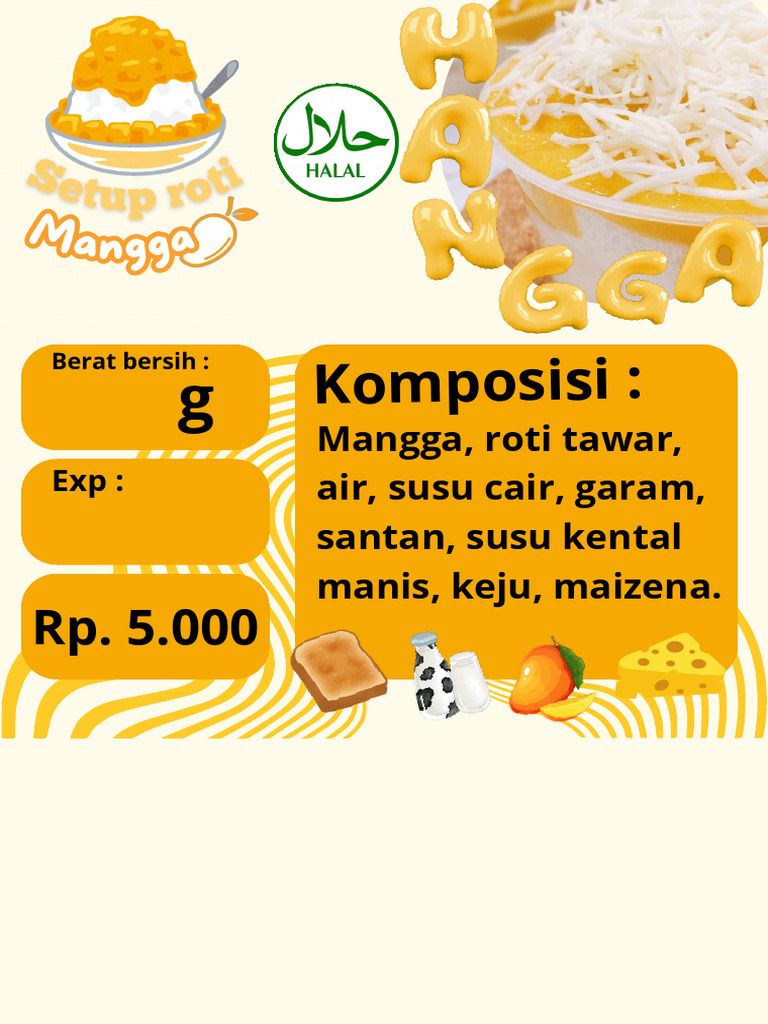 Resep Mangga Roti Tawaran Ekonomis | PDF