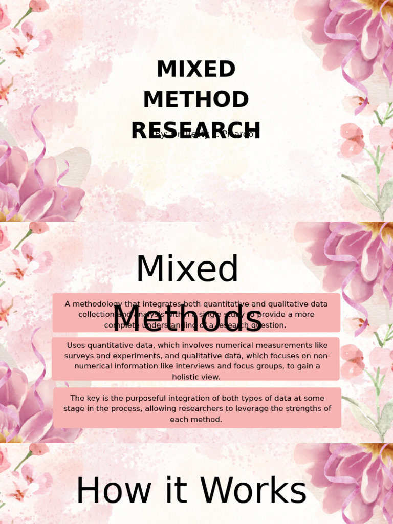 Mixed Methods and OTher Methodology | PDF | Quantitative Research ...