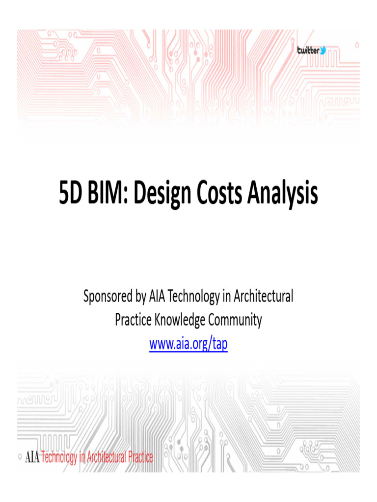 5D BIM Cost Analysis Techniques | PDF | Building Information Modeling ...