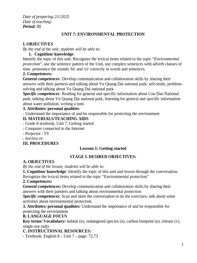 Environmental Protection Unit Overview | PDF | Sentence (Linguistics ...