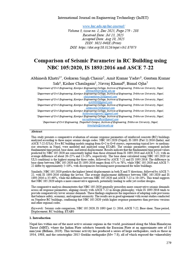 Comparison+of+Seismic+Parameter+in+RC+Building+Using+NBC+105 2020,+is+ ...