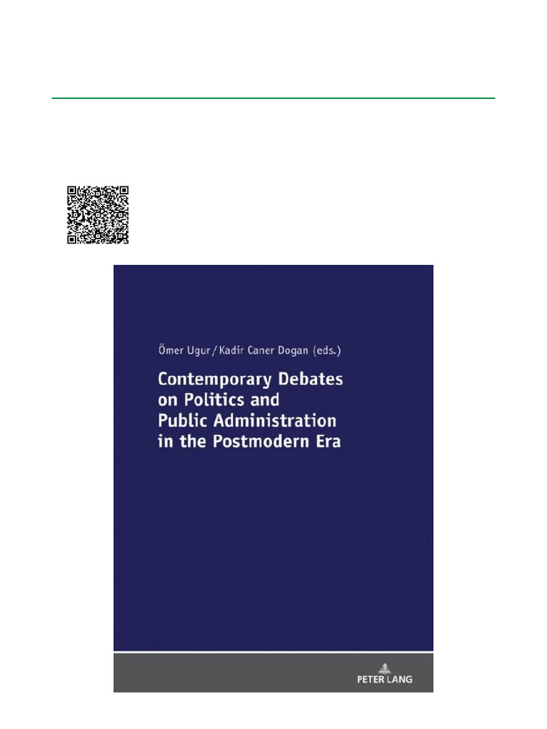 Contemporary Debates on Politics and Public Administration in the ...
