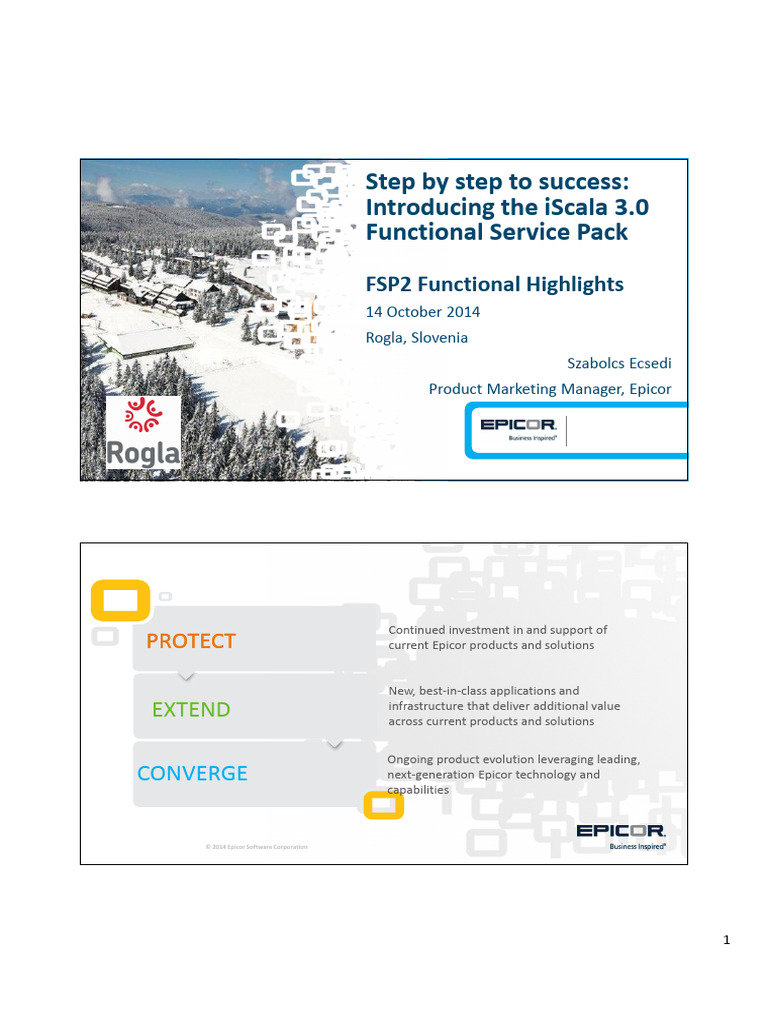 Epicor iScala 3.0 Functional Highlights | PDF | Invoice | Computing