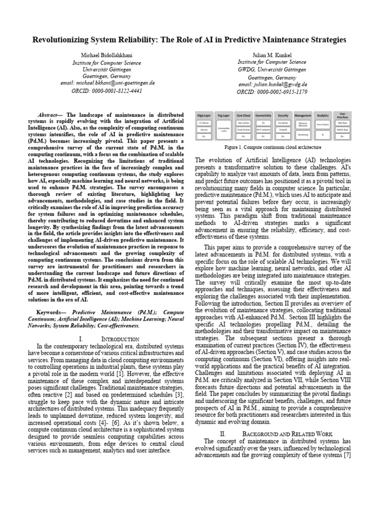 AI-Driven Predictive Maintenance in Systems | PDF | Artificial ...