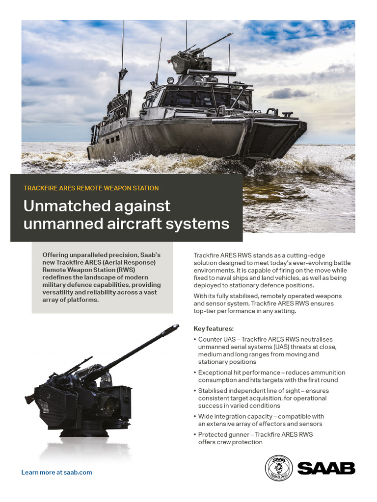 Trackfire ARES RWS: Advanced UAS Defense | PDF | Military Technology