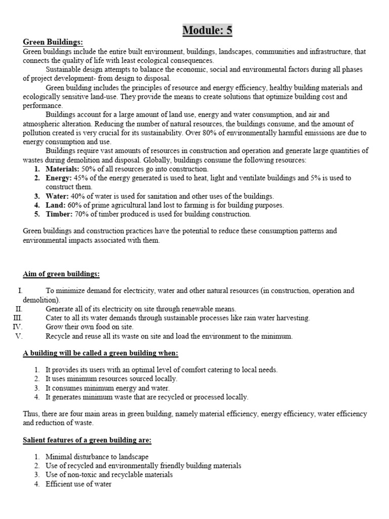 Green Building and Leed Rating | PDF | Green Building | Life Cycle ...