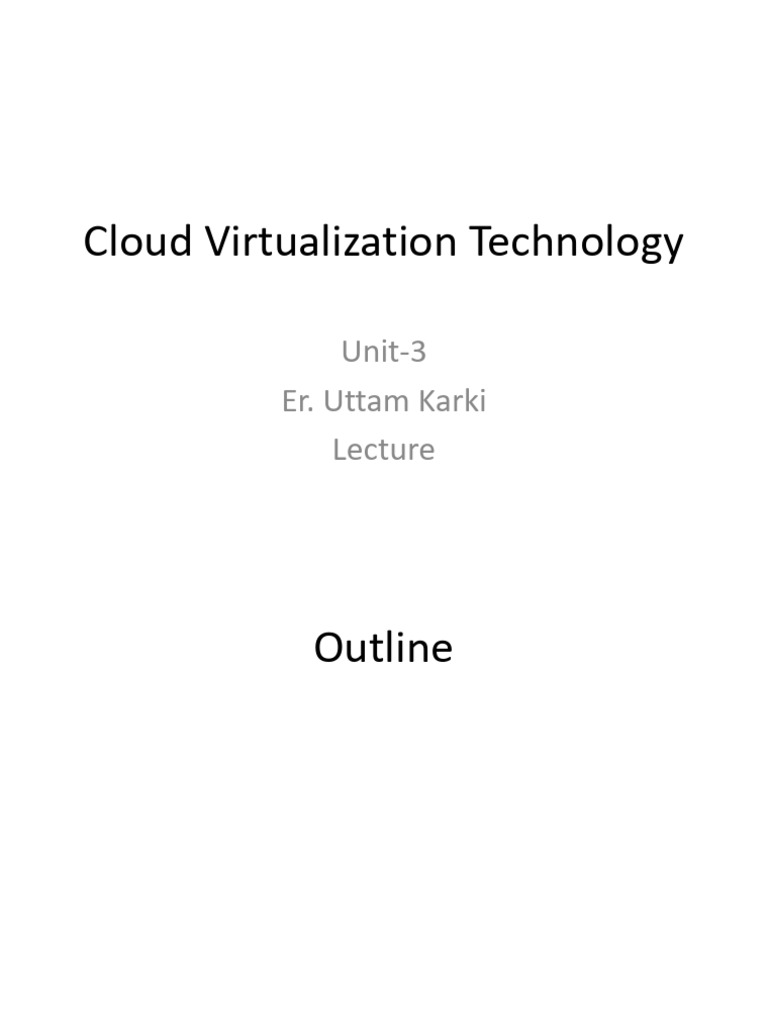 Final Unit 3 | PDF | Virtualization | Desktop Virtualization