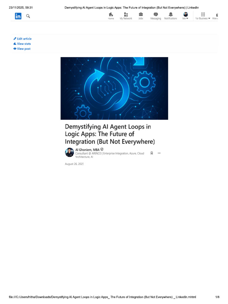 Demystifying AI Agent Loops in Logic Apps_ the Future of Integration ...