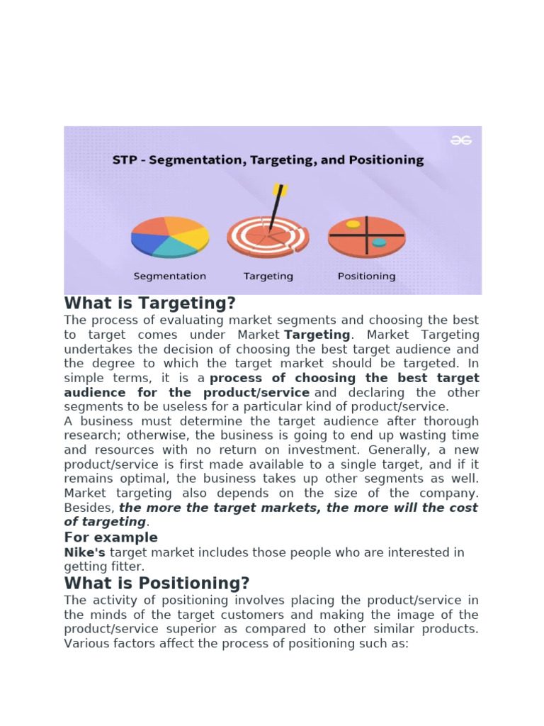 Understanding Market Targeting & Positioning | PDF | Marketing | Market ...