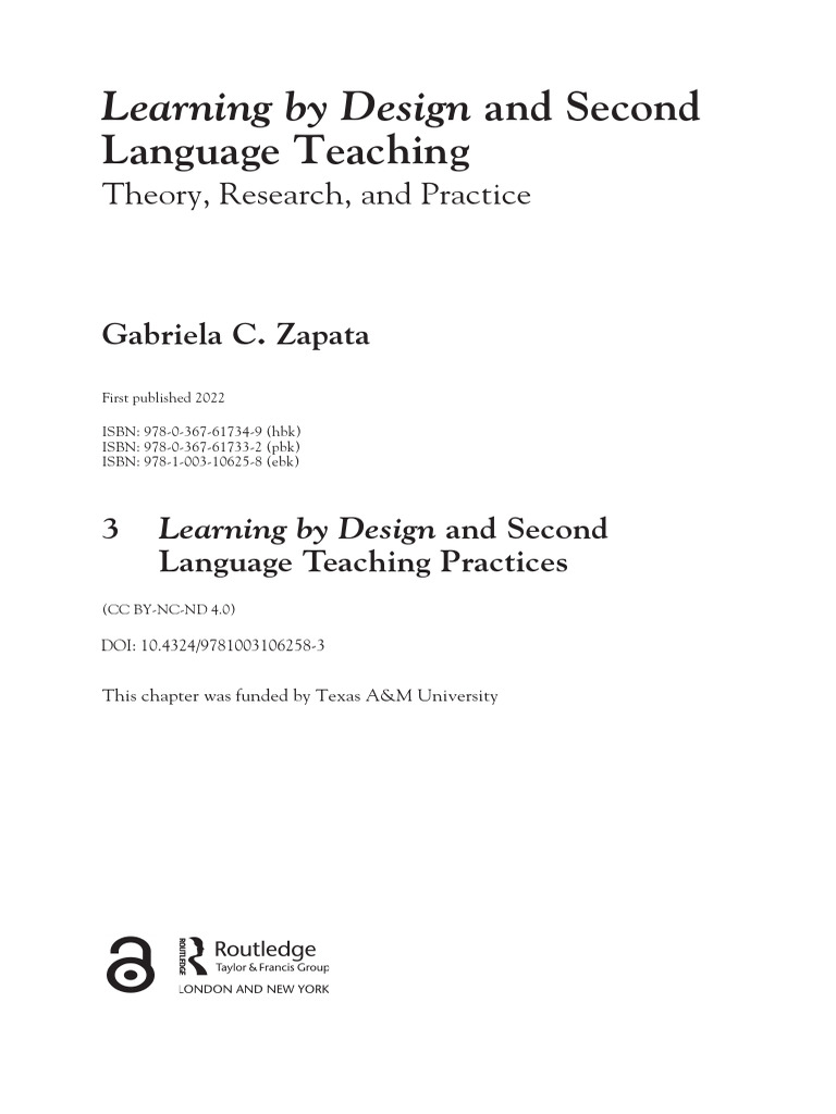 Learning by Design and Second Language Teaching Practices - 26!01!13!22 ...