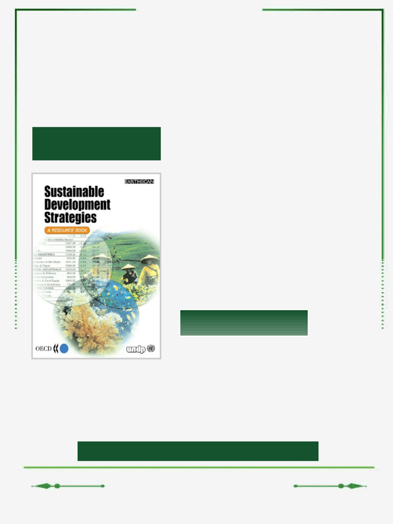 Sustainable Development Strategies A Resource Book First Edition Barry ...
