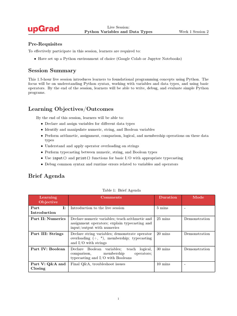 C0B W1 S2 Python Variables and DataTypes Learner 19 Oct 2025 Class 2 ...