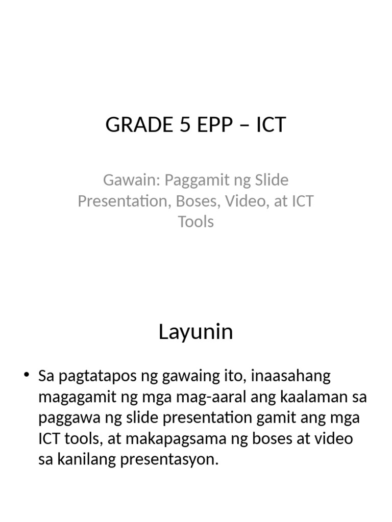 Gawain Grade5 EPP ICT | PDF