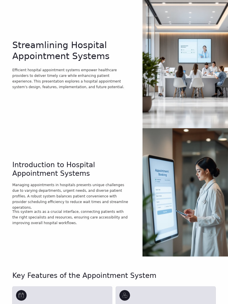 Streamlining Hospital Appointment Systems (1) | PDF | Electronic Health ...
