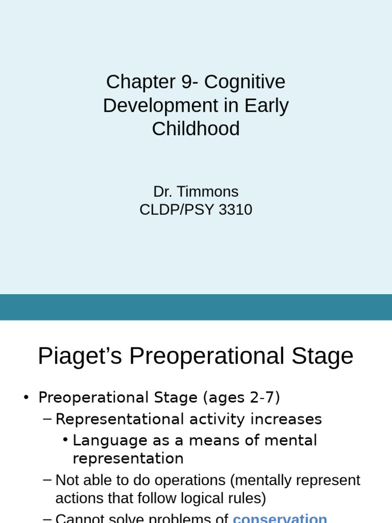 Most Recent- Ch 9 Powerpoint- Childhood- Cog Development in Early ...
