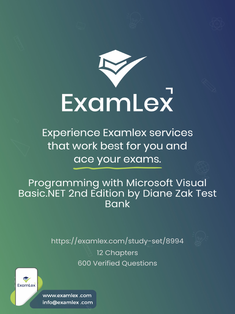 Programming With Microsoft Visual Basic.net 2nd Edition by Diane Zak ...
