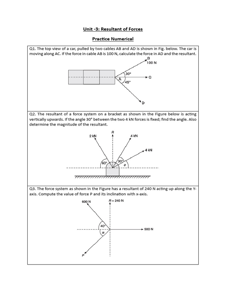 BSM Unit 3 Practice Numericals | PDF