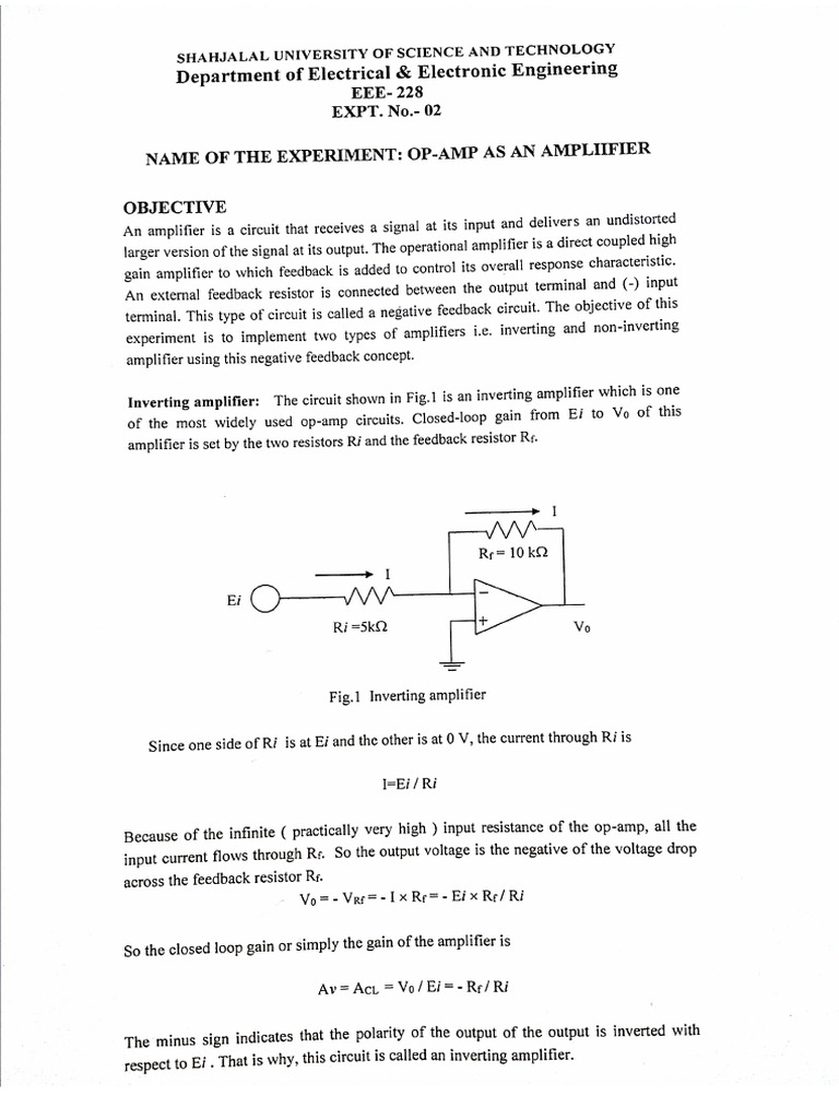 Electronics 2 Lab 23 | PDF
