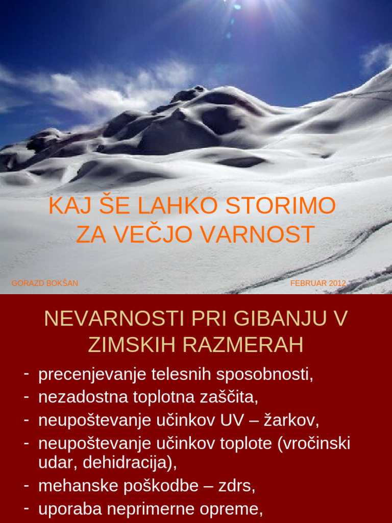 Kaj Še Lahko Storimo Za Večjo Varnost | PDF