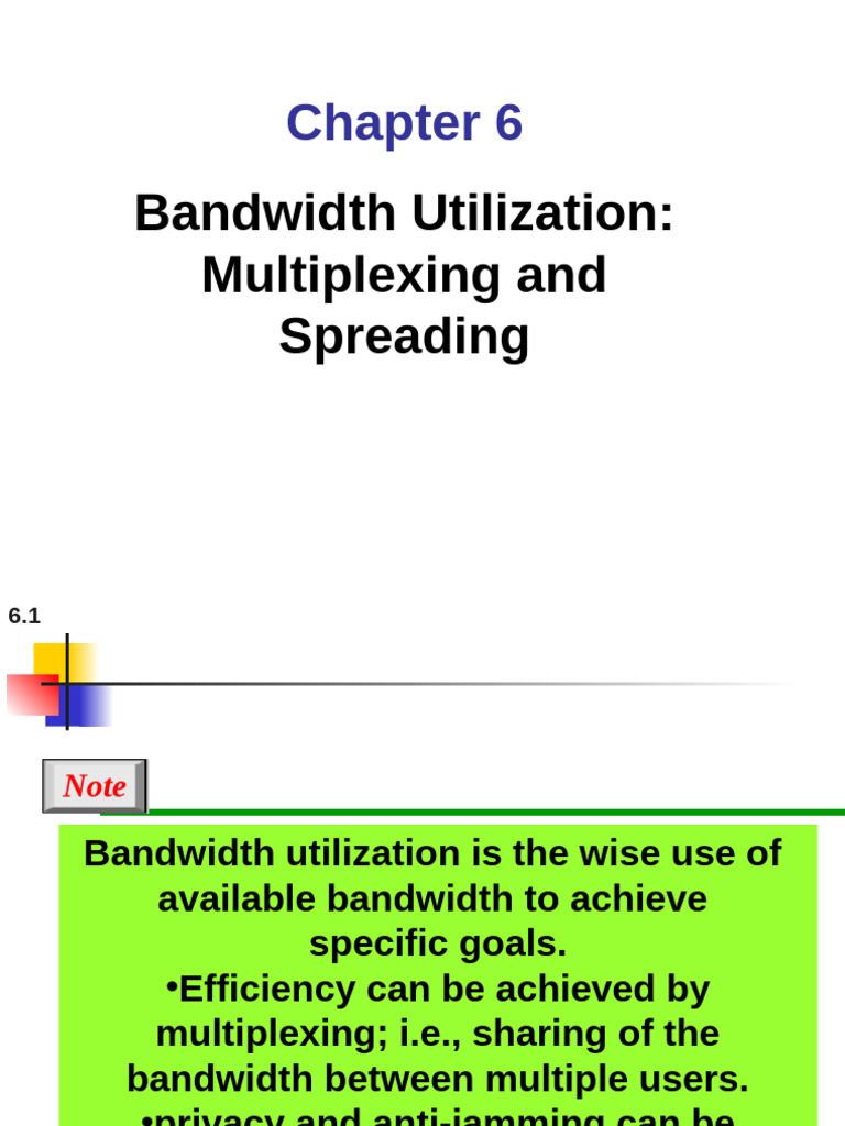 ch6(Multiplexing) | PDF | Wavelength Division Multiplexing | Multiplexing