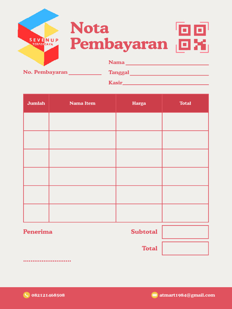 Nota Pembayaran dan Rincian Transaksi | PDF