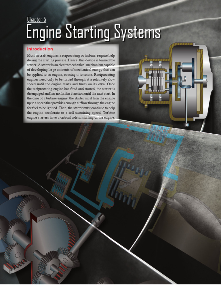 Aircraft Engine Starting Systems Explained | PDF | Clutch | Gear