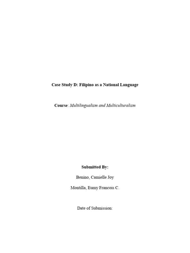 Filipino Language and National Unity Challenges | PDF | Tagalog ...