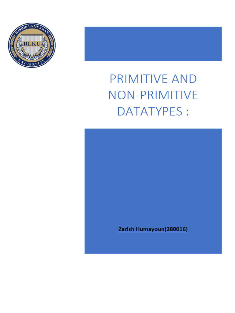 Data Structure (280016)Zarish Humayoun | PDF
