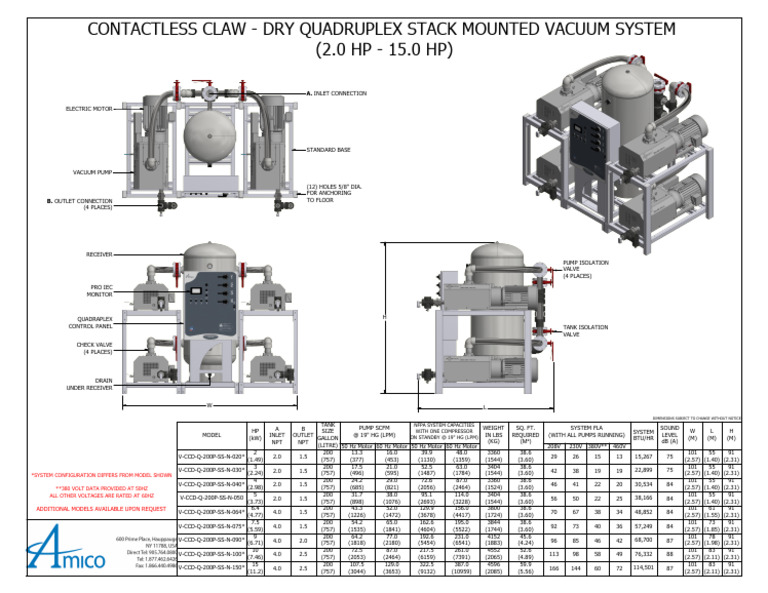 Contactless Claw Vacuum System Specs | PDF | Manufactured Goods ...
