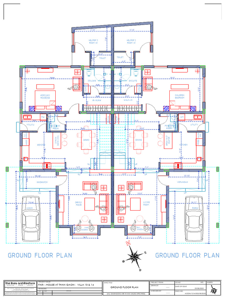 Villa 13 and 14_3-Ground Fl Plan | PDF | Home