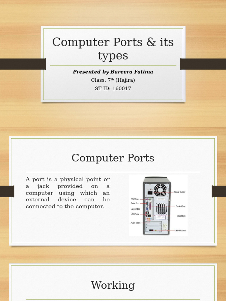 Computer Ports and Its Types | PDF