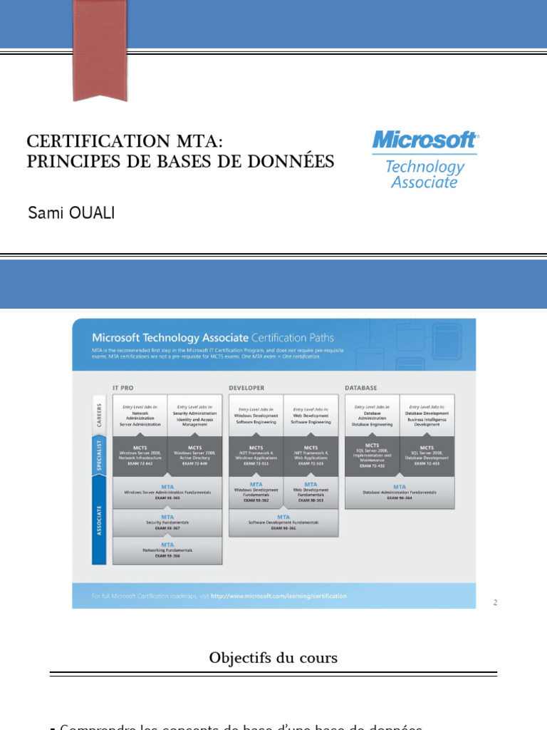 Introduction aux bases de données MTA | PDF | Bases de données ...