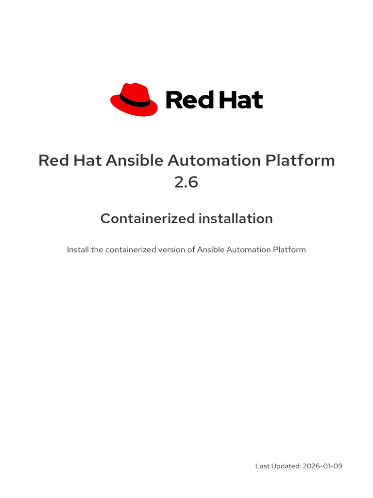Ansible Automation Platform 2.6 Installation Guide | PDF | Creative ...
