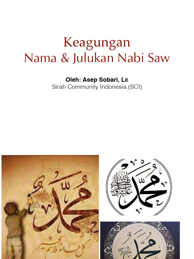 Nama dan Julukan Nabi Muhammad | PDF