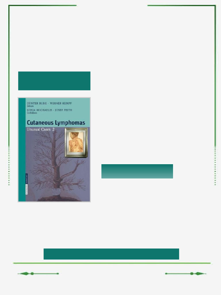 Cutaneous Lymphomas Unusual Cases 1st Edition B. Fruet ebook new ...