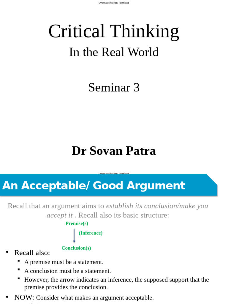 Understanding Acceptable Arguments | PDF | Argument | Deductive Reasoning