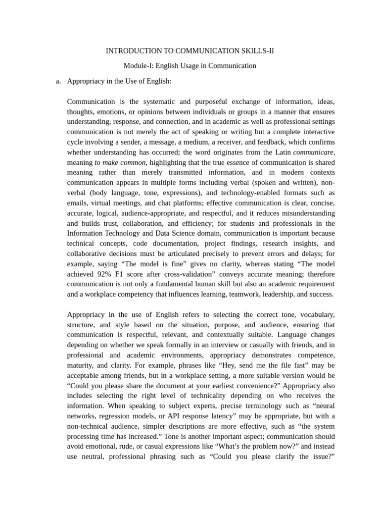 Mastering Communication Skills in English | PDF | Communication | Argument