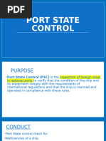 PSC/FSC Inspection Action Codes Guide | PDF | Justice | Crime & Violence