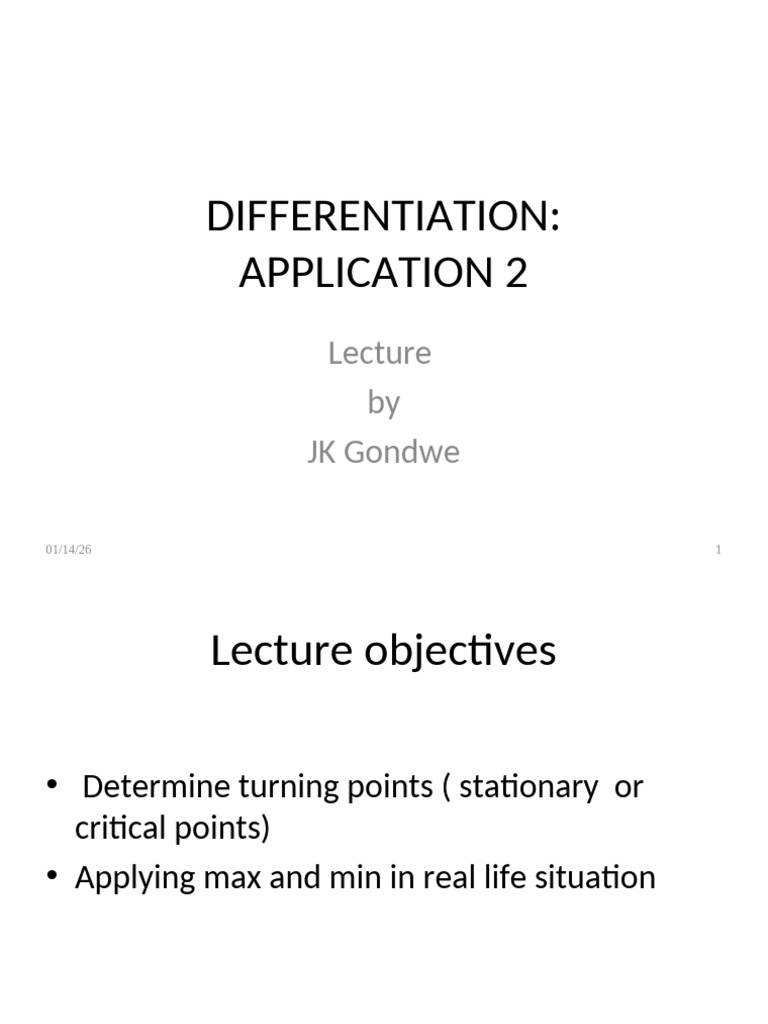 Understanding Turning Points in Calculus | PDF | Mathematical Objects ...